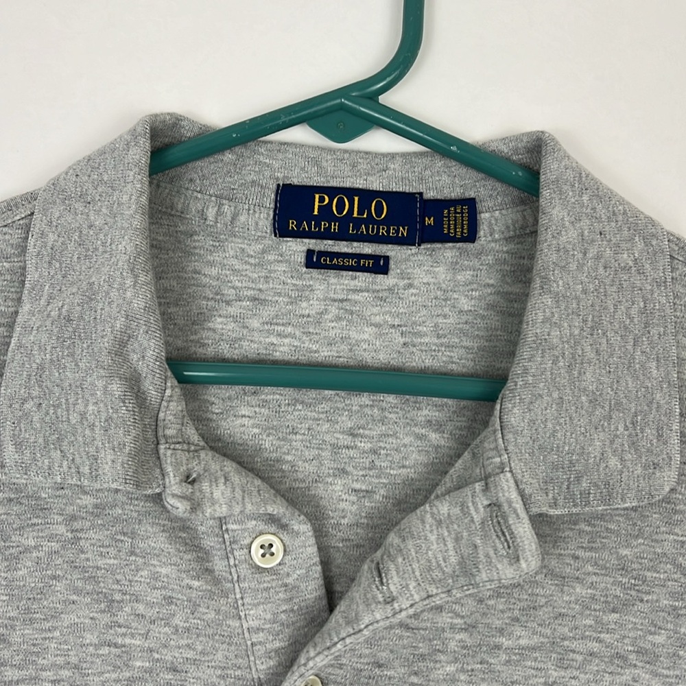 Men’s Polo Ralph Lauren shortsleeved Classic Fit in gray size M - Picture 2 of 5